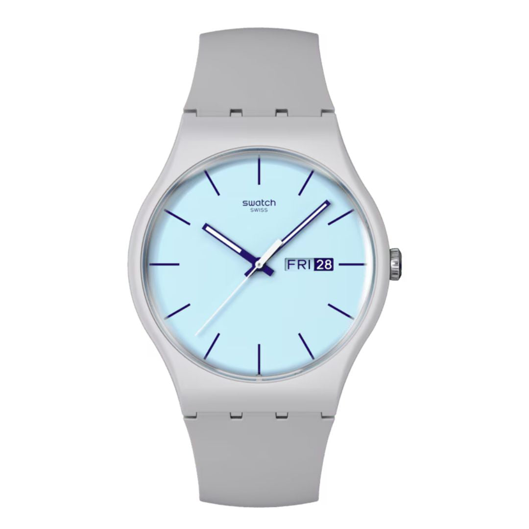 Swatch Essentials Blueberry Sky Blue Dial Unisex Watch SO29M702