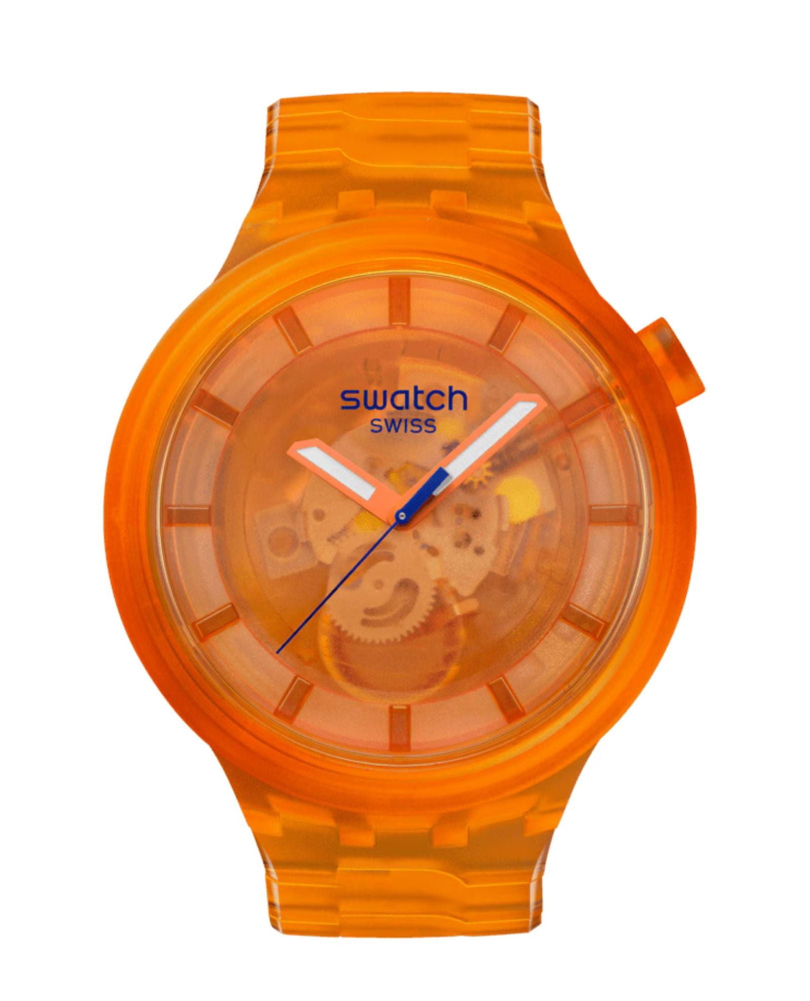 Swatch Orange Joy Bio-Sourced Material Strap Unisex Watch SB05O103