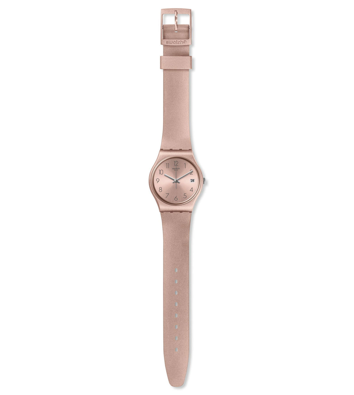 Swatch Pinkbaya Sun Brushed Quartz Ladies Watch GP403