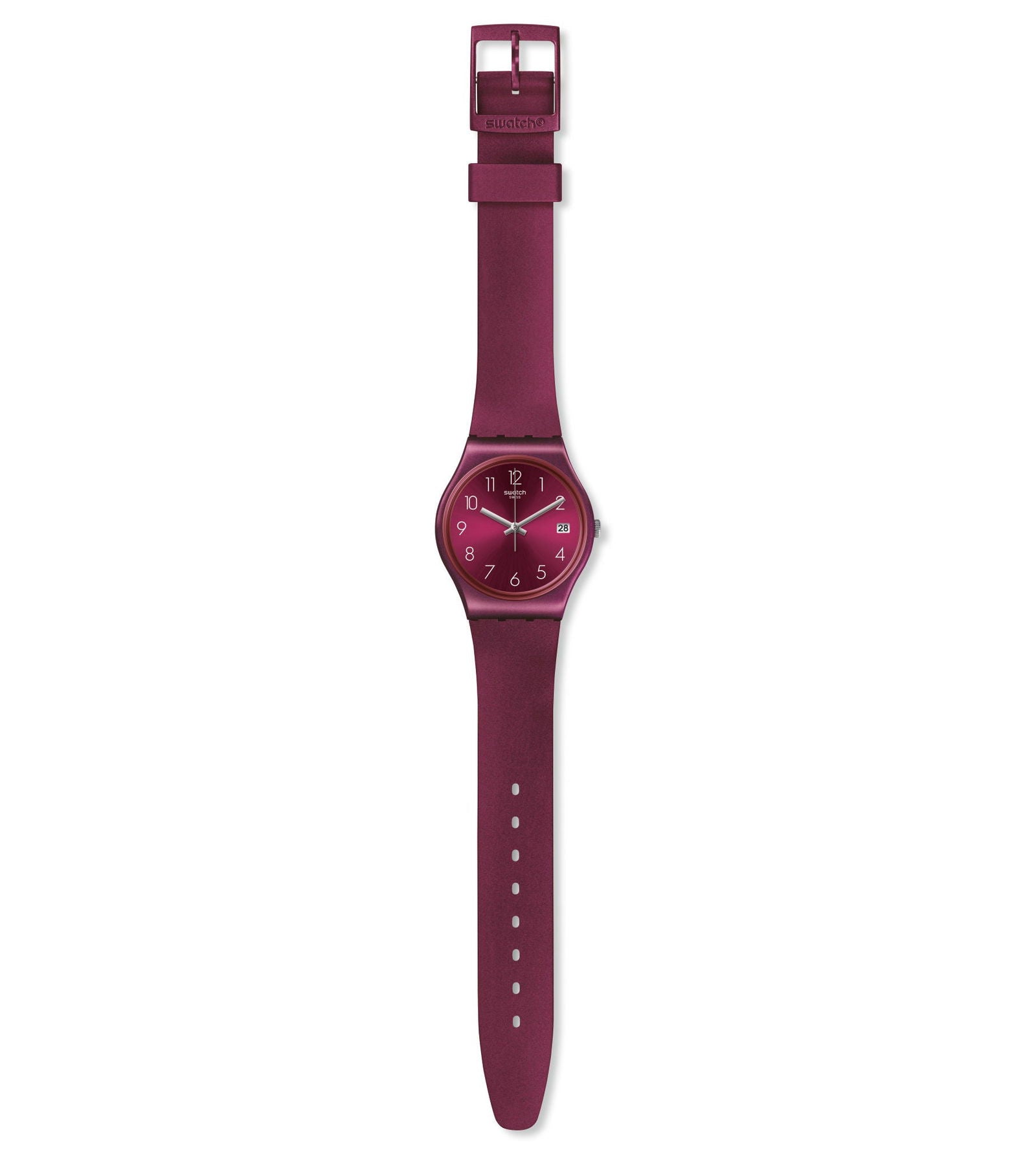 Swatch Redbaya Red Dial & Red Strap Unisex Watch GR405