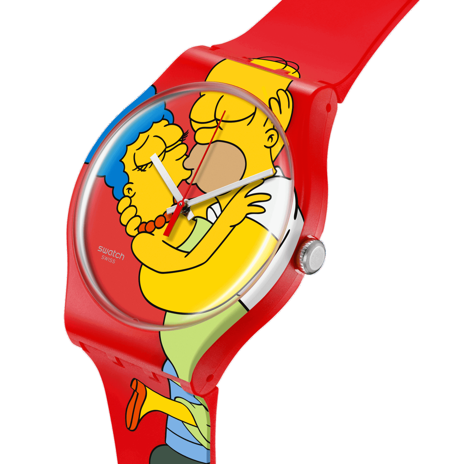 Swatch The Simpsons Sweet Embrace Valentino watch SO29Z120