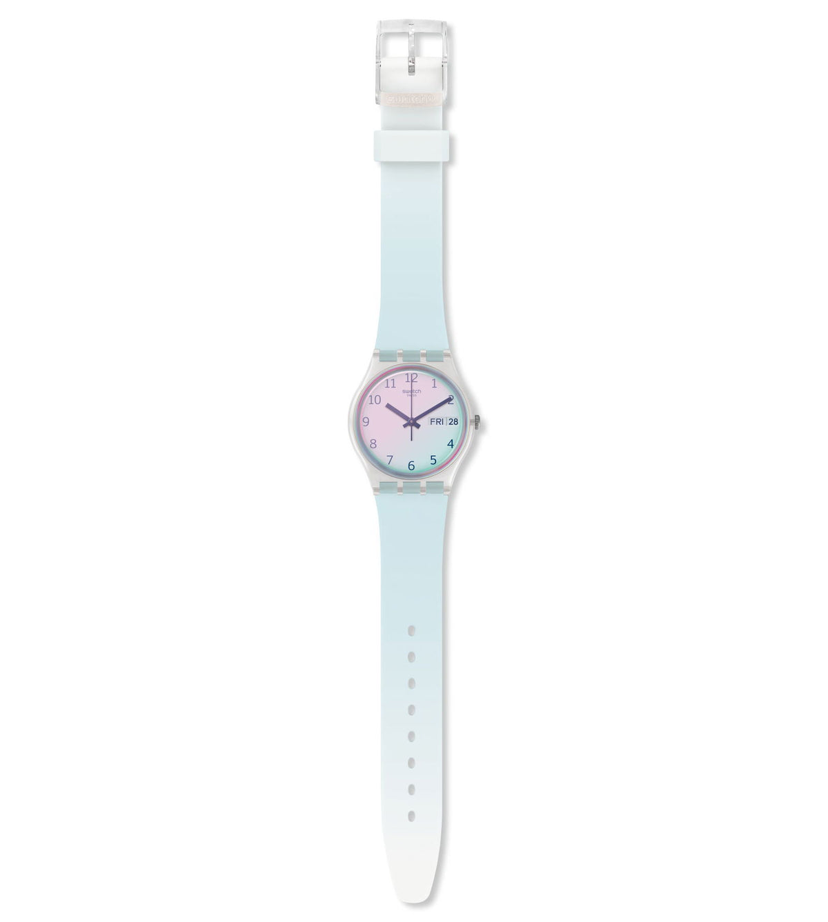 Swatch Ultraciel Blue Rubber Strap Watch GE713