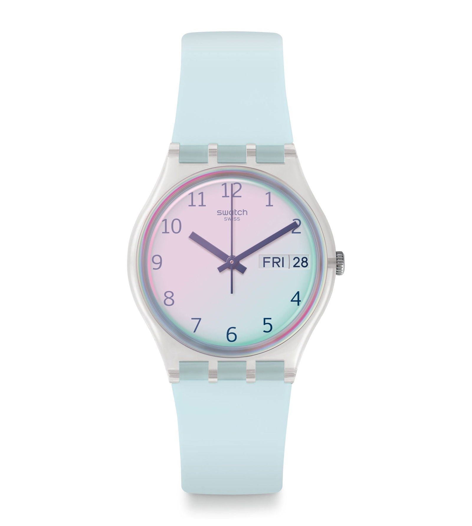 Swatch Ultraciel Blue Rubber Strap Watch GE713