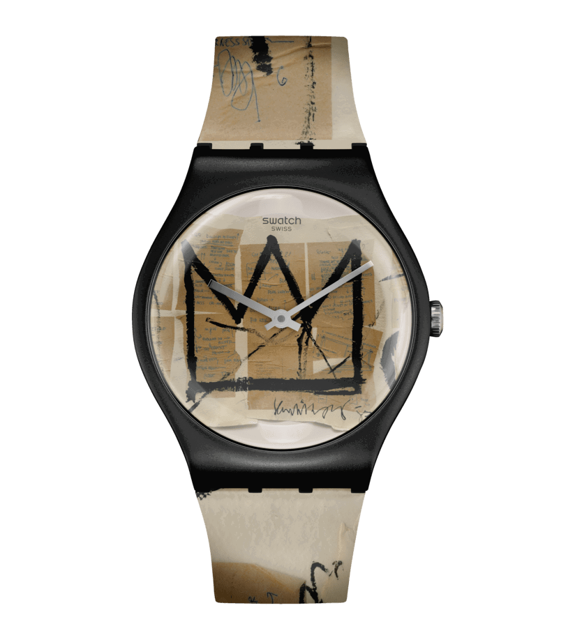 Swatch Untitled By Jean Michel Basquiat Unisex Watch  SUOZ355