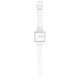 Swatch What If... Allwhite? -White Square Watch SO34W700