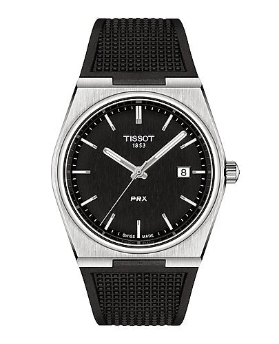 Tissot PRX Black Dial Black Rubber Strap Watch T137.410.17.051.00