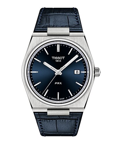 Tissot PRX Blue Dial Blue Leather Strap Watch T137.410.16.041.00