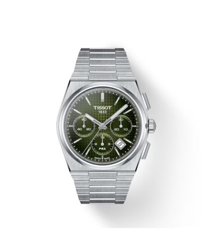 Tissot PRX Watch Automatic Chrono Graded Green Dial T137.427.11.091.00