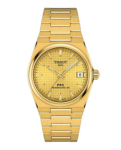 Tissot Powermatic 80 Champagne Dial Gold-Tone Stainless Steel T137.207.33.021.00