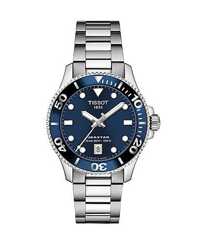 Tissot Seastar 1000 36mm Blue Dial Ladies Watch T120.210.11.041.00