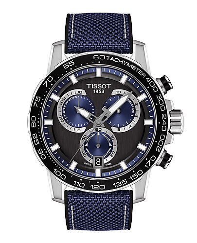 Tissot Supersport Chrono Blue Leather Strap Watch T125.617.17.051.03