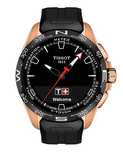 Tissot T-Touch Connect Solar Smart Silicone Strap Watch T121.420.47.051.02