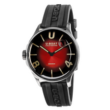 U-Boat Darkmoon Black Rubber Strap Quartz Mens Watch 9500