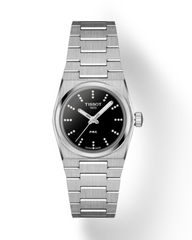 Montre Tissot PRX 25 mm avec cadran noir et accents de diamants T137.010.11.056.00