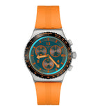 Swatch Tangerine Tiger Orange Chronograph Watch YVS529