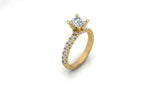 0.81 Carat Natural Round Diamond Engagement Ring