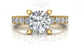 0.81 Carat Natural Round Diamond Engagement Ring