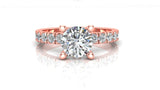 0.81 Carat Natural Round Diamond Engagement Ring