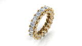 0.25 Carat  Round Brilliant Laboratory-Grown Diamond Eternity Ring in 14kt Yellow Gold