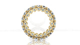 0.25 Carat  Round Brilliant Laboratory-Grown Diamond Eternity Ring in 14kt Yellow Gold